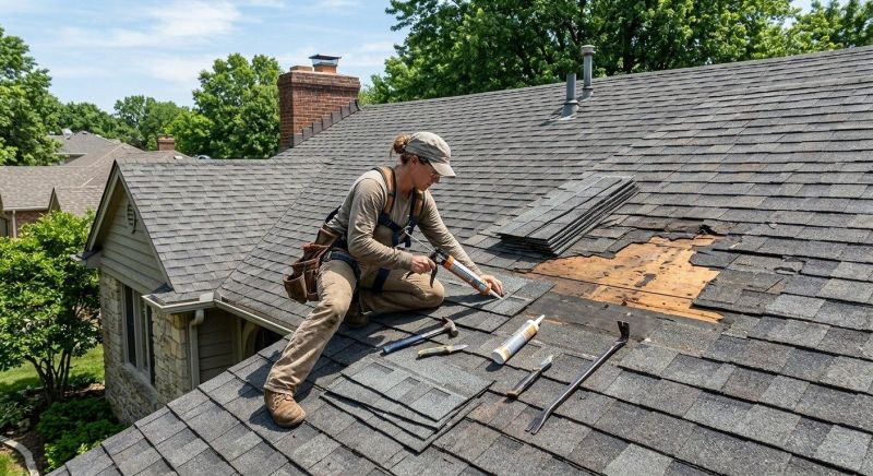 A Frame Roof Repair in Prince William County, VA