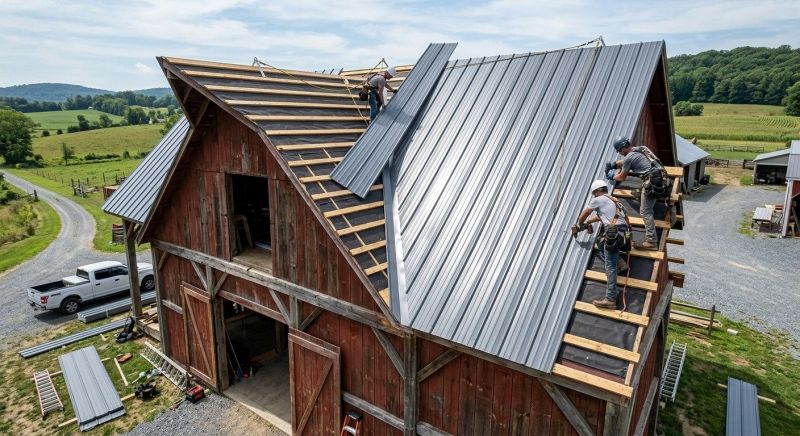 Barn Roof Installation in Prince William County, VA