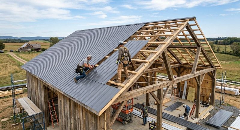 Barn Roof Installation in Prince William County, VA