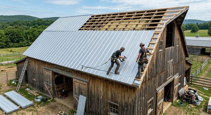 Barn Roof Installation in Prince William County, VA