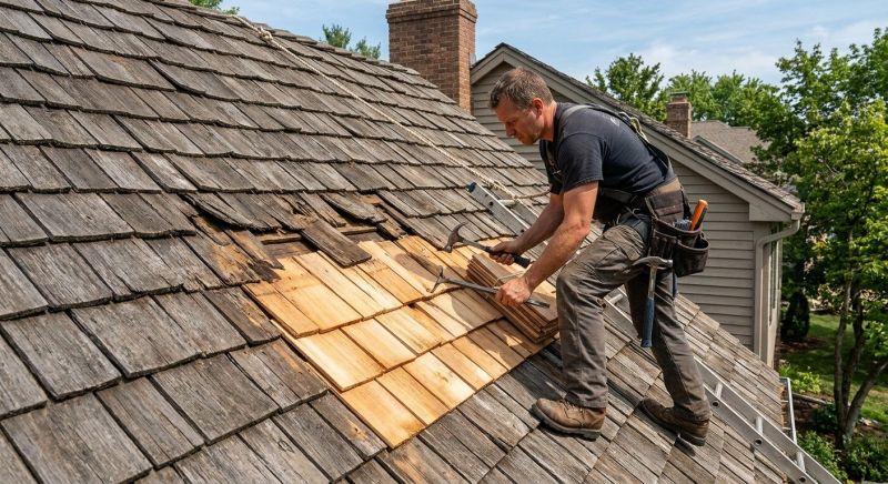 Cedar Shake Roof Repair in La Plata, MD