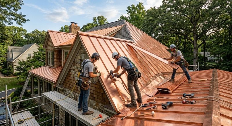 Copper Roof Installation in Prince William County, VA
