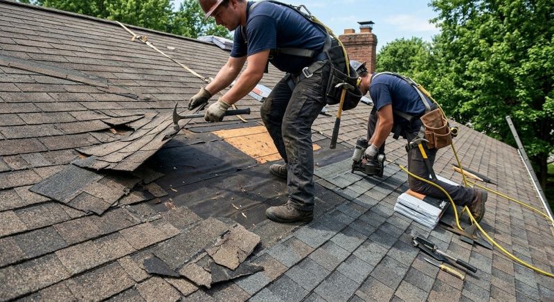 Damaged Roof Repair in Warrenton, VA