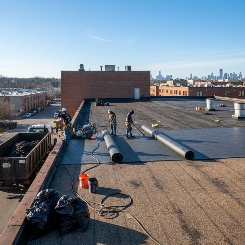 Flat Roof Replacement in Lorton, VA