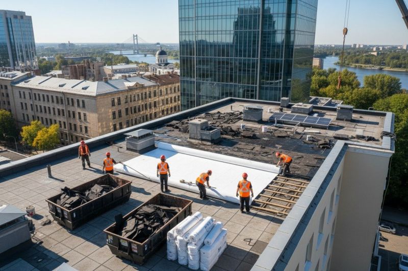 Flat Roof Replacement in Manassas, VA