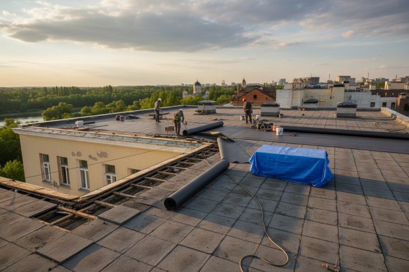 Flat Roof Replacement in Vienna, VA