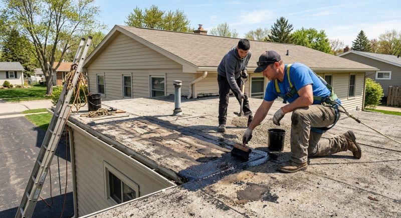 Flat Roof Tar Repair in Prince William County, VA