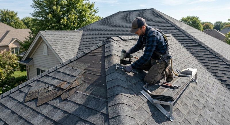 Hip Roof Shingle Repair in Prince William County, VA