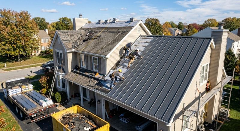 Metal Roof Replacement in Fairfax, VA
