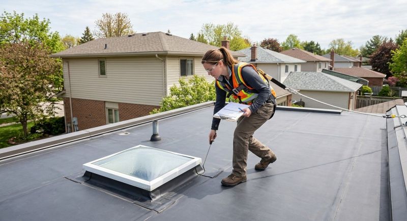Single Ply Roof Inspection in Prince William County, VA