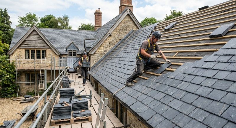 Slate Roof Installation in Oakton, VA