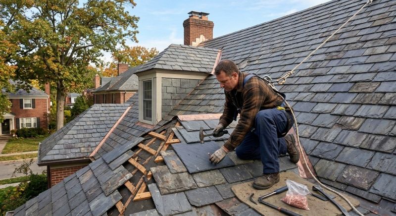 Slate Roof Repair in Bristow, VA