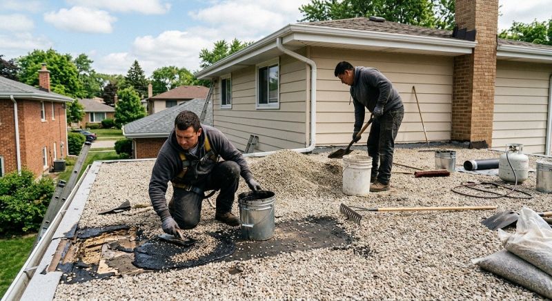 Tar And Gravel Roof Repair in Dumfries, VA