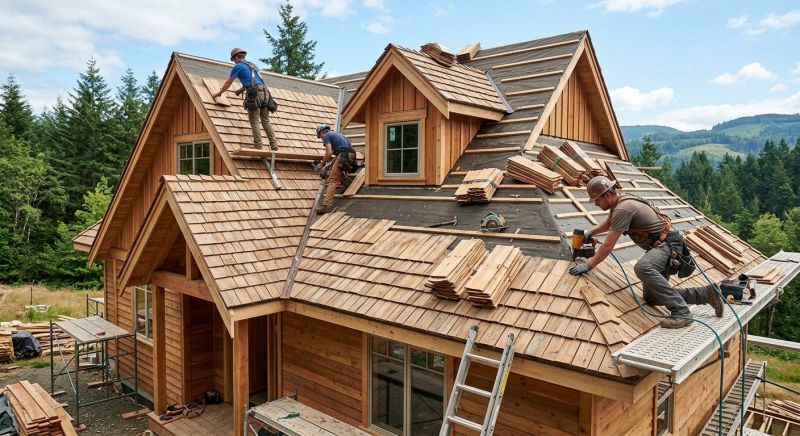 Wood Roofing Installation in Arlington, VA