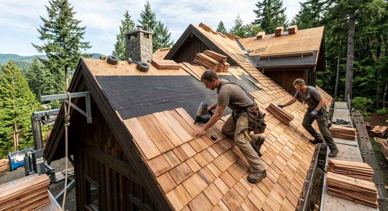 Wood Roofing Installation in Bristow, VA