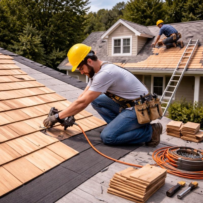 Wood Roofing Installation in Falls Church, VA