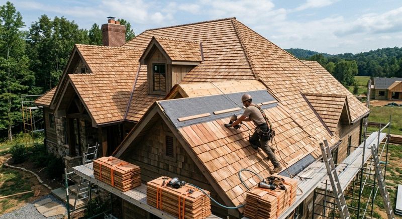Wood Roofing Installation in Reston, VA