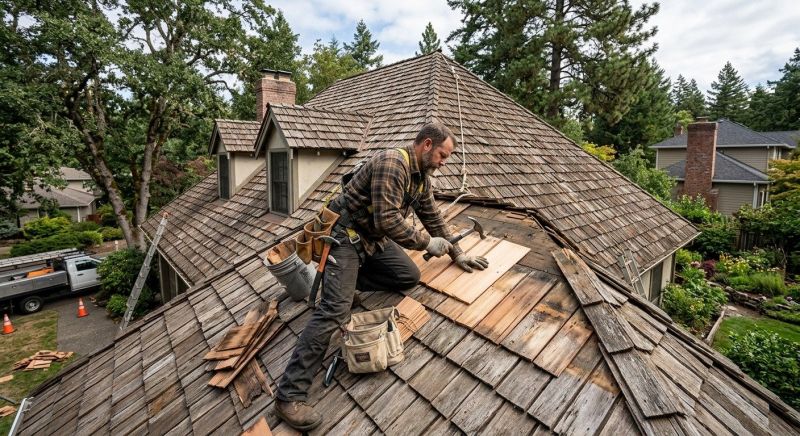 Wood Shake Roof Repair in Cabin John, MD