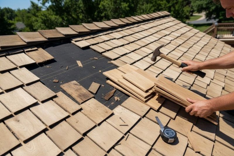 Wood Shake Roof Repair in Fairfax County, VA