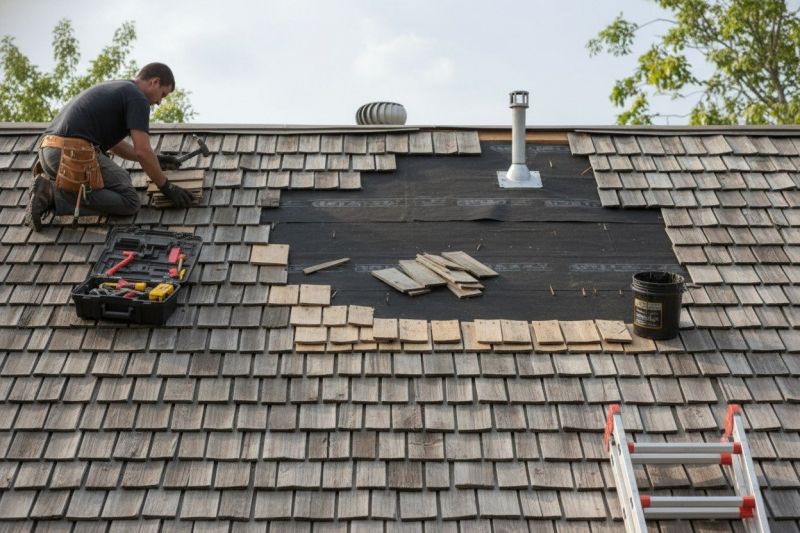 Wood Shake Roof Repair in Triangle, VA
