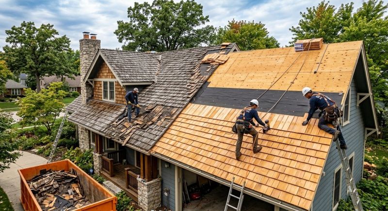 Wood Shake Roof Replacement in Falls Church, VA